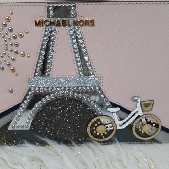 Michael Kors Pink Paris XL Clutch ❤❤ - Picture 2 of 4